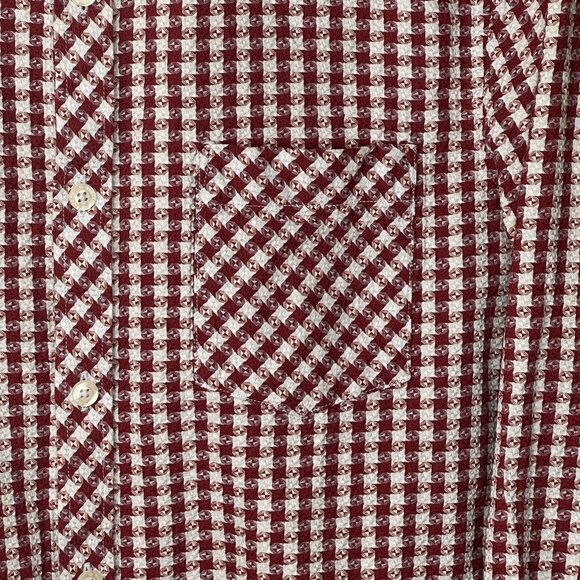 English Laundry Mens Dress Shirt Geometric Flip Cuff Long Sleeve Size Small - Picture 4 of 10